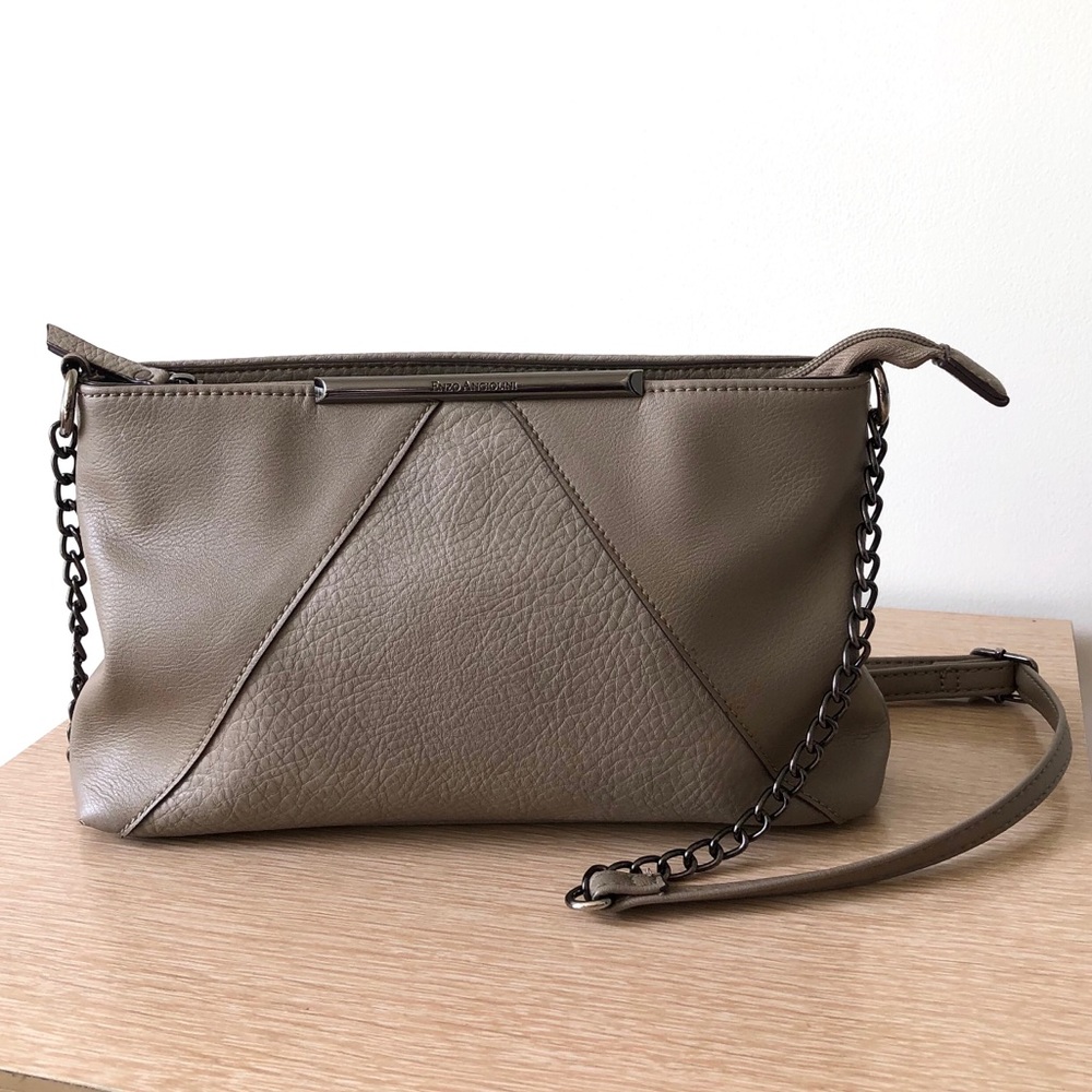 Enzo Angiolini Taupe Crossbody Bag